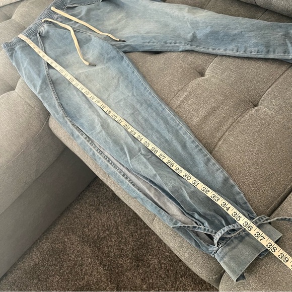 OneTeaspoon Split Seam Harem Jeans, light wash,  Size XS - Picture 6 of 11